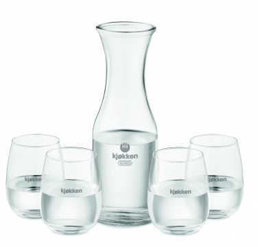 Logo trade advertising product photo of: Set of recycled glass drink