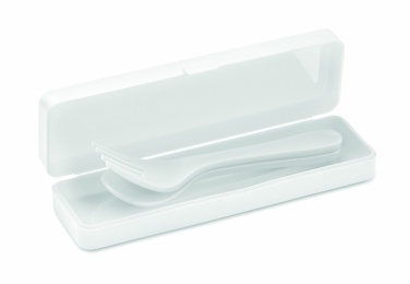 Logo trade promotional items picture of: Cutlery set recycled PP