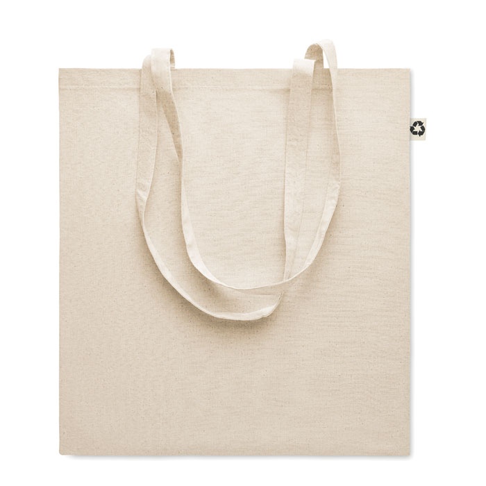 Logo trade promotional item photo of: Recycled cotton shopping bag