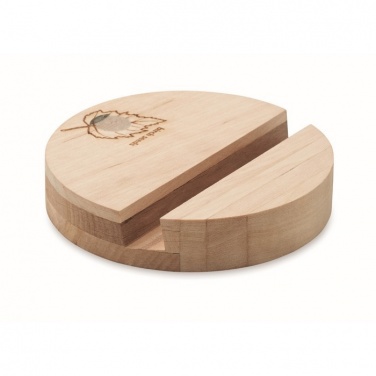 Logotrade promotional gift image of: Birch Wood phone stand