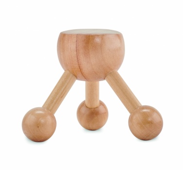 Logo trade promotional gift photo of: Hand held massager in wood