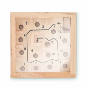 Logotrade promotional giveaway picture of: Pine wooden labyrinth game