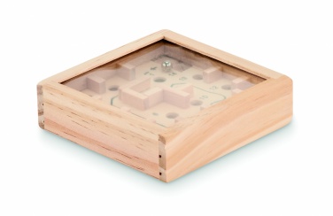 Logo trade promotional giveaway photo of: Pine wooden labyrinth game