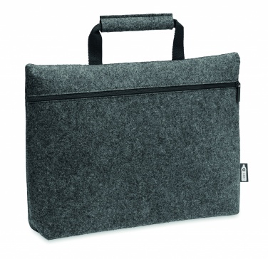 Logotrade advertising products photo of: RPET felt zippered laptop bag