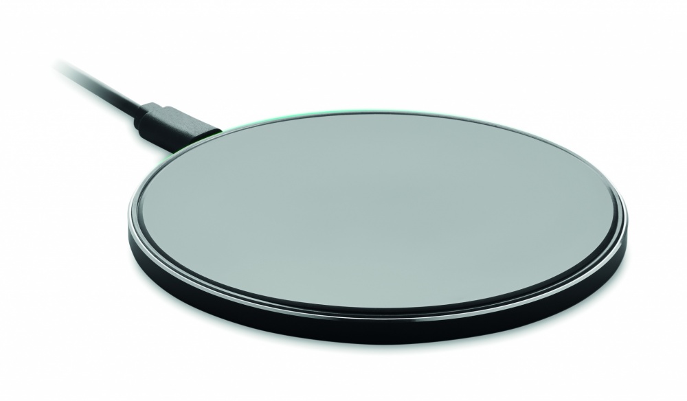 Logotrade promotional product image of: Glass wireless 10W charger