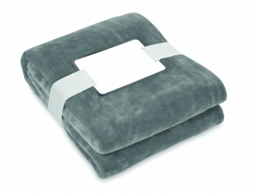 Logo trade promotional merchandise image of: RPET fleece blanket 280 gr/m²
