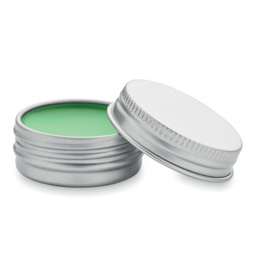 Logo trade promotional giveaways image of: Vegan lip balm in round tin
