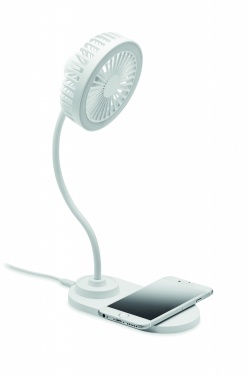 Logo trade promotional product photo of: Desktop charger fan with light