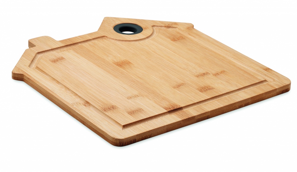 Logo trade corporate gifts image of: Bamboo house cutting board