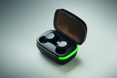 Logo trade promotional gift photo of: TWS earbuds with charging case