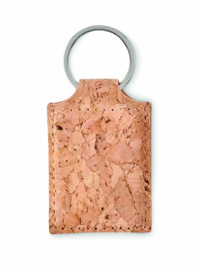 Logo trade business gifts image of: Rectangular cork key ring Imatra