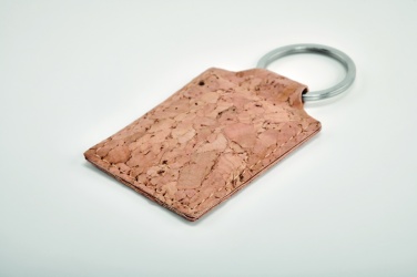 Logotrade promotional merchandise picture of: Rectangular cork key ring Imatra