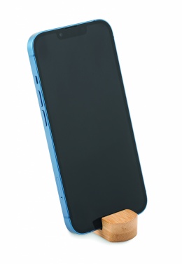 Logo trade promotional gifts image of: Mini bamboo phone stand