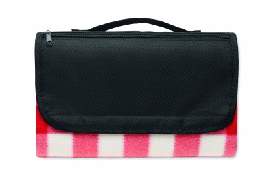 Logo trade promotional gifts picture of: RPET fleece blanket 150 gr/m²