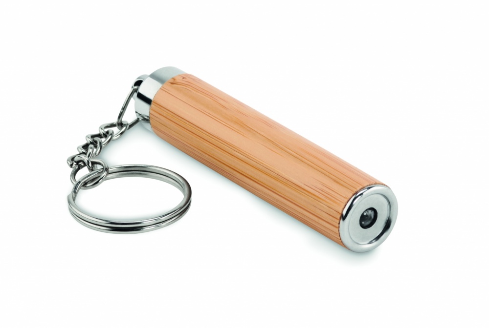 Logotrade promotional merchandise photo of: Mini bamboo torch with keyring
