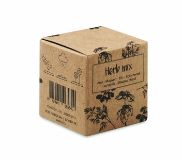 Logo trade promotional merchandise image of: Herb seed bomb in carton box