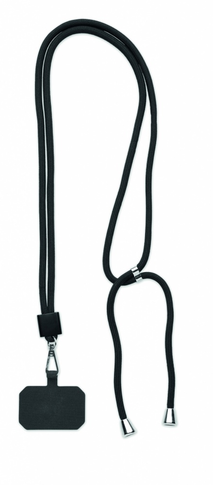 Logotrade promotional product image of: RPET Phone holder lanyard