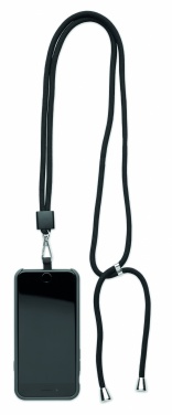 Logo trade promotional merchandise picture of: RPET Phone holder lanyard