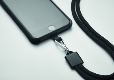 Logotrade advertising product image of: RPET Phone holder lanyard