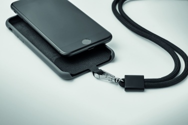 Logotrade promotional gift picture of: RPET Phone holder lanyard