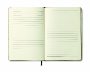 Logotrade advertising products photo of: A6 canvas notebook lined