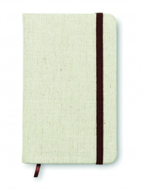 Logotrade promotional products photo of: A6 canvas notebook lined