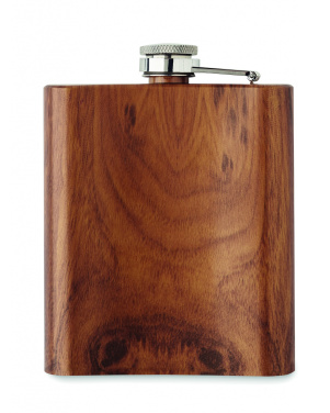 Logo trade promotional gifts image of: Slim hip flask 190 ml