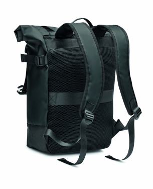 Logo trade promotional gift photo of: Rolltop backpack 50C tarpaulin
