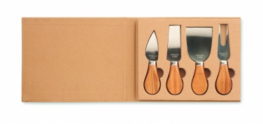 Logo trade promotional products image of: Set of 4 cheese knives