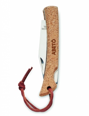 Logotrade corporate gift picture of: Foldable knife with cork