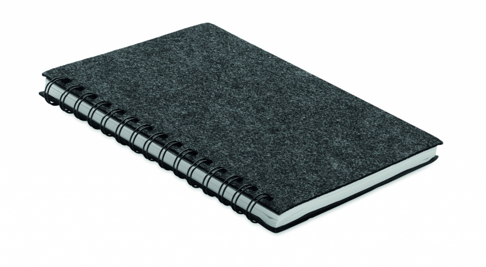 Logotrade corporate gifts photo of: A5 RPET felt cover notebook