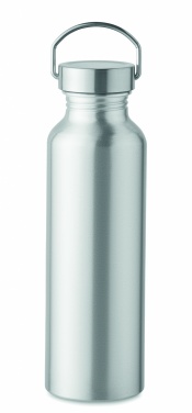 Logo trade corporate gifts picture of: Recycled aluminum bottle 500 ml with a stainless steel handle cap