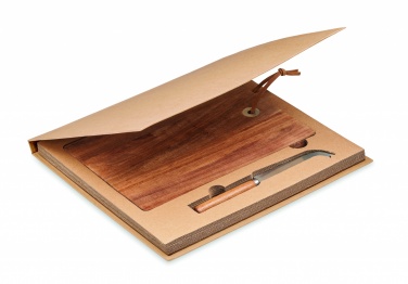 Logo trade corporate gifts picture of: Acacia wood cheese board set Hannover