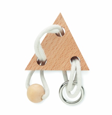 Logotrade promotional item image of: Wooden brain teaser triangle