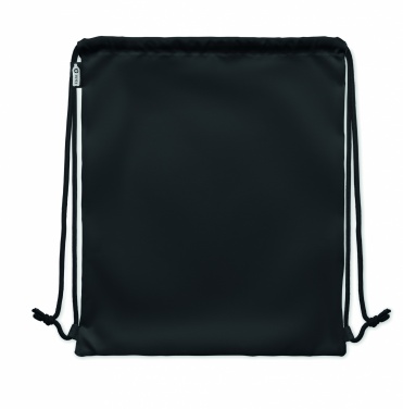 Logo trade promotional products image of: Large drawstring bag 300D RPET