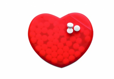 Logo trade promotional gifts picture of: Heart shape peppermint box