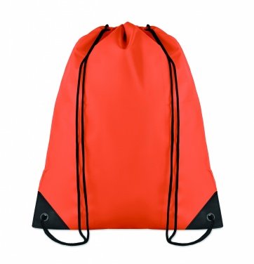 Logo trade promotional merchandise photo of: 190T Polyester drawstring bag