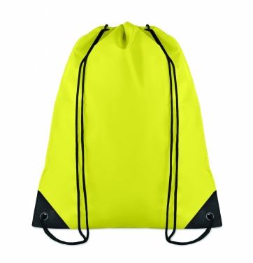 Logo trade promotional gifts image of: 190T Polyester drawstring bag