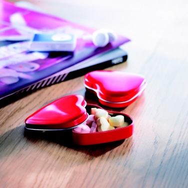 Logotrade promotional giveaways photo of: Heart tin box with candies