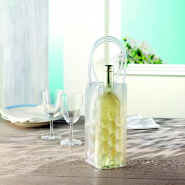 Logo trade promotional giveaway photo of: Transparent PVC cooler bag
