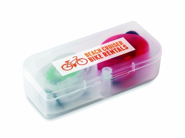 Logo trade promotional giveaway photo of: 2 bicycle lights in PP box