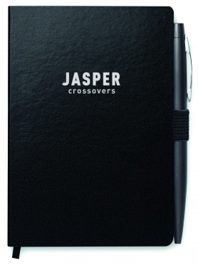 Logotrade advertising product image of: A6 notebook with pen 72 lined