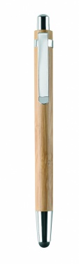 Logo trade corporate gifts picture of: Bamboo pen and pencil set