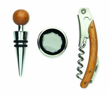 Logotrade promotional gift picture of: Wine set in bamboo box