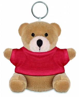 Logotrade promotional product picture of: Teddy bear key ring FINLAND