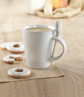 Logo trade promotional gifts picture of: Sublimation mug with spoon