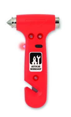 Logo trade promotional gifts image of: 3 in 1 Emergency hammer
