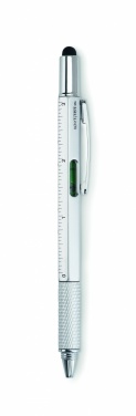 Logo trade promotional gifts picture of: Spirit level pen with ruler