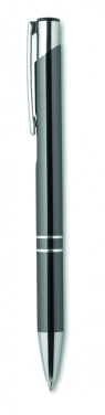Logo trade promotional giveaways image of: Push button aluminium pen BERN