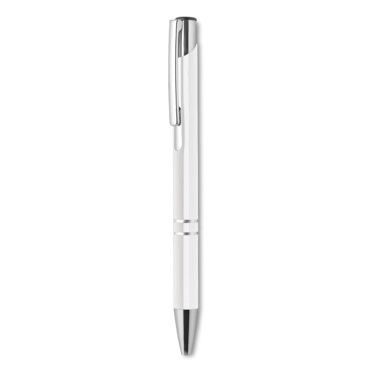 Logo trade promotional item photo of: Push button aluminium pen BERN